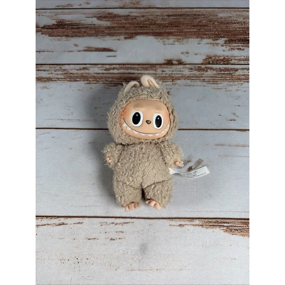 POP MART Labubu The Monsters Exciting Macaron Series Toffee Plush Doll Figure